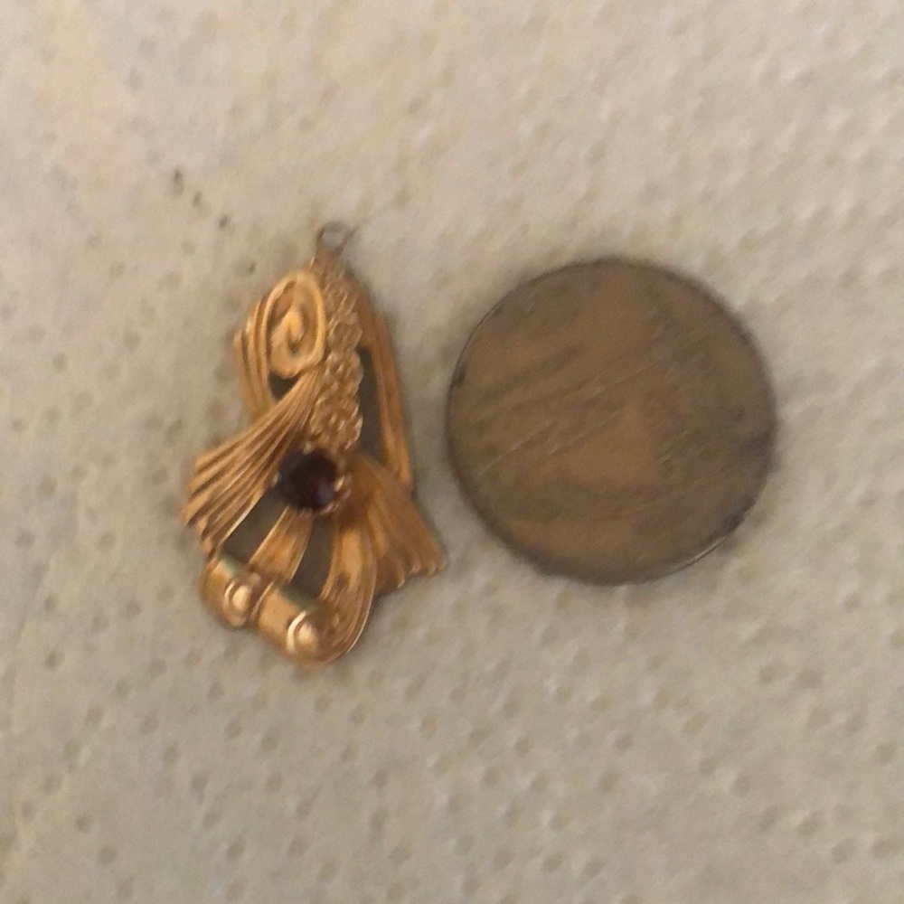 10k garnet pendant JANUARY